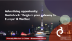 Promote your business & activities in the "Guidebook: Belgium, your gateway to Europe"