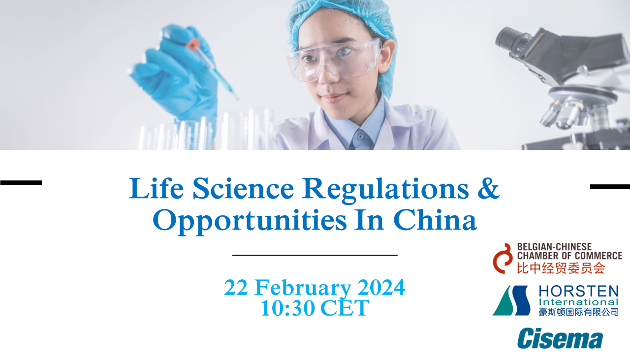Life Science Regulations and Opportunities in China BelgianChinese
